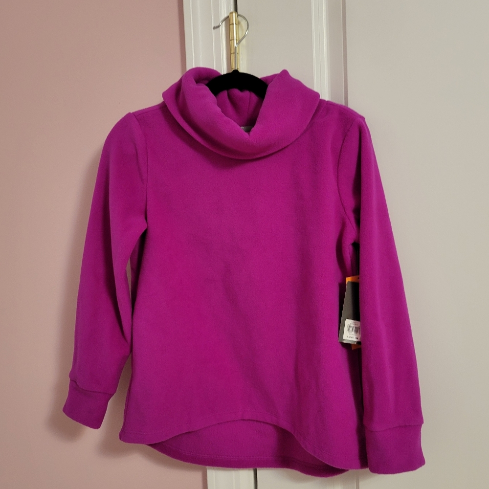 NWT Pink Old Navy Active Fleece Turtleneck Sweater- S 6-7 - Activewear, Athletic - Picture 1 of 3